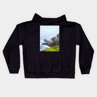 Botallack Cornwall. Engine Houses. Cornish gift Travel location poster Kids Hoodie